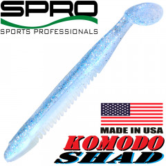 Spro Komodo Shad Gummifisch 9cm Farbe Ice Blue Swimbait 1 Stück Barsch & Zanderköder