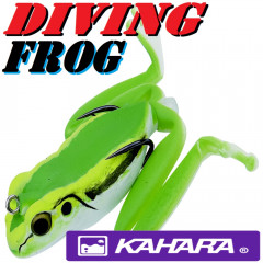Kahara Diving Frog tauchender Gummifrosch ca. 60mm 17,2g Farbe JP Tree Frog Top Hechtköder