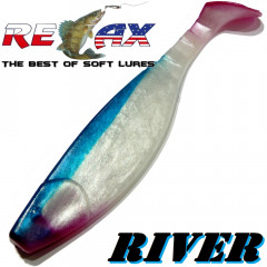 Relax Kopyto River 6 ca. 16cm Farbe Perl Blau RT Swimbait der ideale Großhecht & Welsköder für Bodden & Co.