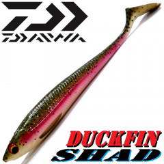 Daiwa Tournament Duckfin Shad Gummifisch 13cm Farbe Rainbow Trout 1 Stück Barsch & Zanderköder