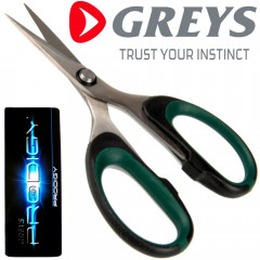 Greys Prodigy Braid Scissors Braid-Schere ideal für geflochtene Schnüre, Fluorocarbon, Kevlar, Schlagschnur & Hartmono