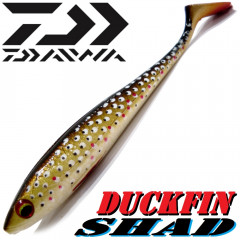 Daiwa Tournament Duckfin Shad Gummifisch 9cm Farbe Brown Trout 1 Stück Barsch & Zanderköder