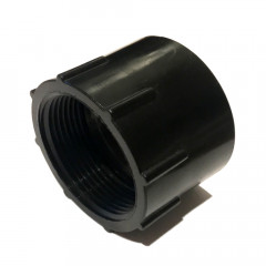 Adapter Fitting für Teichpumpe aus ABS Kunststoff mit 1,5 IG NPT Gewinde auf Klebemuffe DN63 / 2,5 / 63mm
