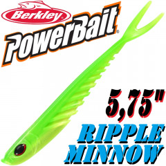 Berkley Power Bait Ripple Minnow 15cm Limetreuse 1 Stück