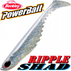 Berkley Power Bait Ripple Shad 5 Gummifisch 13cm Sparkle Pearl 3 Stück im Set NEU!