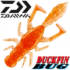 Daiwa Duckfin Bug Gummikrebs mit 2 Schaufelschwänzen 5cm Farbe Orange Gold 1 Stück Aromatisiert!