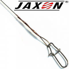 Jaxon Stahlvorfach Sumato 1X7 Strand Spin Snap + Wirbel Länge 30cm Tragkraft 9,0kg 2 Stück im Set