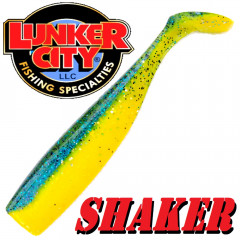Lunker City Shaker 6 - 16cm Gummifisch Farbe Mahi Mahi 5 Stück im Set Hecht & Zanderköder