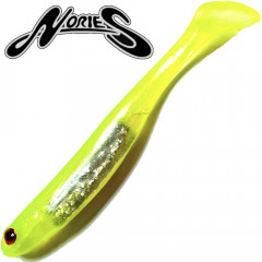 Nories Spoontail Shad 4,5 114mm Gummifisch  Hi-Vis Chartreuse