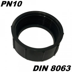 PVC-U Fitting Adapter Verschraubung Durchmesser 50mm mit 2 X Klebemuffe ideal für Rohrleitungsbau am Koiteich