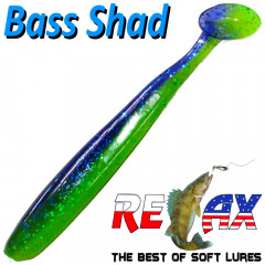 Relax Bass Shad Gummifisch 90mm in Farbe Mahi Mahi Barsch & Zanderköder