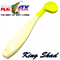 Relax King Shad Gummifisch ca. 11cm 4 Farbe Reinweiss FGT Zanderköder