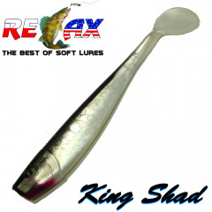 Relax King Shad Gummifisch ca. 11cm 4 Farbe Silber Perl Schwarz Zanderköder