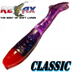 Relax Kopyto Classic Gummifisch 6,5 cm Farbe Electric Glitter Red Head
