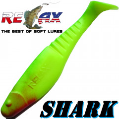 Relax Shark Gummifisch 4 10cm Fluogelb Grün