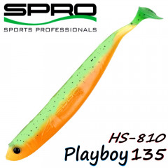 Spro HS Shads HS 810 Playboy 135 Gummifisch 135mm Farbe Green Tomato 4 Stück im Set