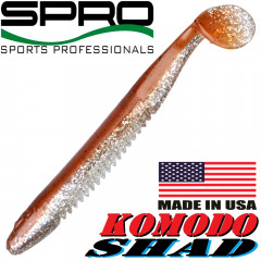 Spro Komodo Shad Gummifisch 11cm Farbe Brown Glitter Swimbait 1 Stück Barsch & Zanderköder