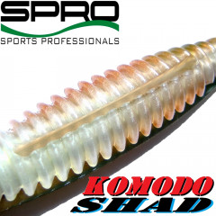 Spro Komodo Shad Gummifisch 9cm Farbe Electric Ghost Swimbait 1 Stück Barsch & Zanderköder